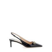 Zwarte Patentleren Slingback Hakken Tom Ford , Black , Dames