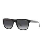 Zwart Gradient Grijs Zonnebril 4163 Stijl Emporio Armani , Black , Her...