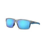 Vierkante Zonnebril Grijs Blauw Getint Oakley , Gray , Heren