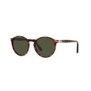 Ronde zonnebril in donker Havana Persol , Brown , Unisex