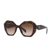 Aviator zonnebril in Havana Brown Prada , Brown , Dames