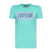 T-shirt met print Versace Jeans Couture , Blue , Dames