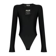 Bodysuit met logo Versace Jeans Couture , Black , Dames