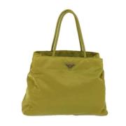 Pre-owned Fabric totes Prada Vintage , Yellow , Dames