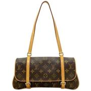 Pre-owned Canvas louis-vuitton-bags Louis Vuitton Vintage , Brown , Da...