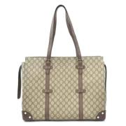 Pre-owned Canvas shoulder-bags Gucci Vintage , Brown , Dames