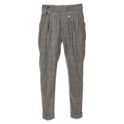 Baggy Fit Wollen Broek Manuel Ritz , Gray , Heren