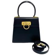 Pre-owned Fabric handbags Salvatore Ferragamo Pre-owned , Black , Dame...