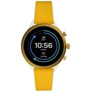 Gele Dames Siliconen Horloge Fossil , Yellow , Dames