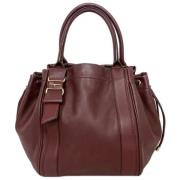 Pre-owned Fabric handbags Salvatore Ferragamo Pre-owned , Brown , Dame...