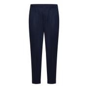 Blauwe Slim-Fit Dubbelgeplooide Broek Michael Coal , Blue , Heren