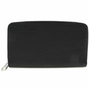 Pre-owned Leather wallets Louis Vuitton Vintage , Black , Dames