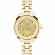 Gouden Roestvrijstalen Dameskwarts Horloge Furla , Yellow , Dames