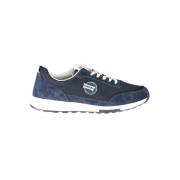 Blauwe Polyester Sneaker met Veters Carrera , Blue , Heren