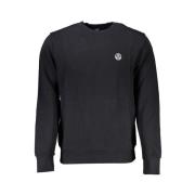 Zwarte Katoenen Sweatshirt met Applique Logo North Sails , Black , Her...