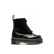 Plateau enkellaarzen met ronde neus Dr. Martens , Black , Dames