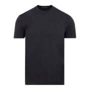 Zwart Crew Neck T-Shirt Regular Fit Tom Ford , Black , Heren