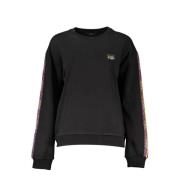 Dames Sweatshirt met Logo Print Cavalli Class , Black , Dames