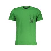 Print Logo Korte Mouw Tee Cavalli Class , Green , Heren