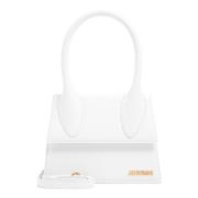 Witte Schoudertas Handvat Overslagklep Jacquemus , White , Dames