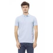 Elegante Geborduurde Poloshirt Baldinini , Blue , Heren