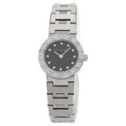 Pre-owned Stainless Steel watches Bvlgari Vintage , Gray , Dames