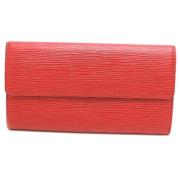 Pre-owned Fabric wallets Louis Vuitton Vintage , Red , Dames