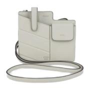 Pre-owned Leather shoulder-bags Fendi Vintage , White , Dames