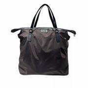 Pre-owned Leather totes Burberry Vintage , Black , Dames