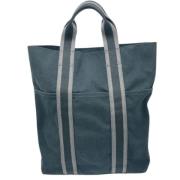 Pre-owned Fabric totes Hermès Vintage , Blue , Dames