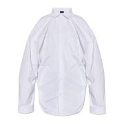 Oversized shirt met zak Balenciaga , White , Dames