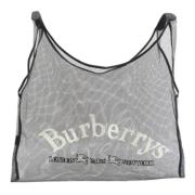 Pre-owned Leather totes Burberry Vintage , Gray , Dames