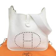 Pre-owned Fabric shoulder-bags Hermès Vintage , White , Dames