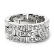 Pre-owned White Gold rings Cartier Vintage , Gray , Dames