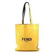 Pre-owned Leather shoulder-bags Fendi Vintage , Yellow , Heren