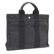 Pre-owned Fabric totes Hermès Vintage , Black , Dames