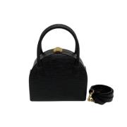 Pre-owned Leather handbags Fendi Vintage , Black , Dames