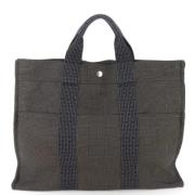 Pre-owned Fabric totes Hermès Vintage , Black , Dames