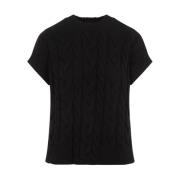 Gilet Knit Treccia Max Mara , Black , Dames