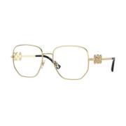 Gouden Montuur Bril Ve1283 Versace , Yellow , Unisex