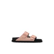 Arizona Raffia Sandalen Birkenstock , Pink , Dames