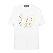 T-shirt met logo Versace Jeans Couture , White , Heren