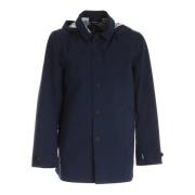 Blauwe Benjamin Trench Coat Save The Duck , Blue , Heren