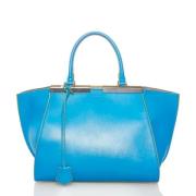 Pre-owned Leather handbags Fendi Vintage , Blue , Dames