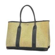 Pre-owned Fabric totes Hermès Vintage , Beige , Dames