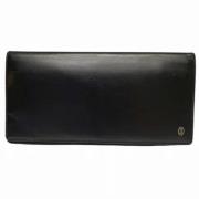 Pre-owned Leather wallets Cartier Vintage , Black , Dames