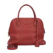 Pre-owned Fabric shoulder-bags Hermès Vintage , Red , Dames