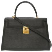 Pre-owned Leather handbags Fendi Vintage , Black , Dames