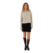 Klassieke Wol Carmen Jas Designers Remix , Beige , Dames