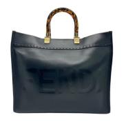 Pre-owned Leather handbags Fendi Vintage , Black , Dames